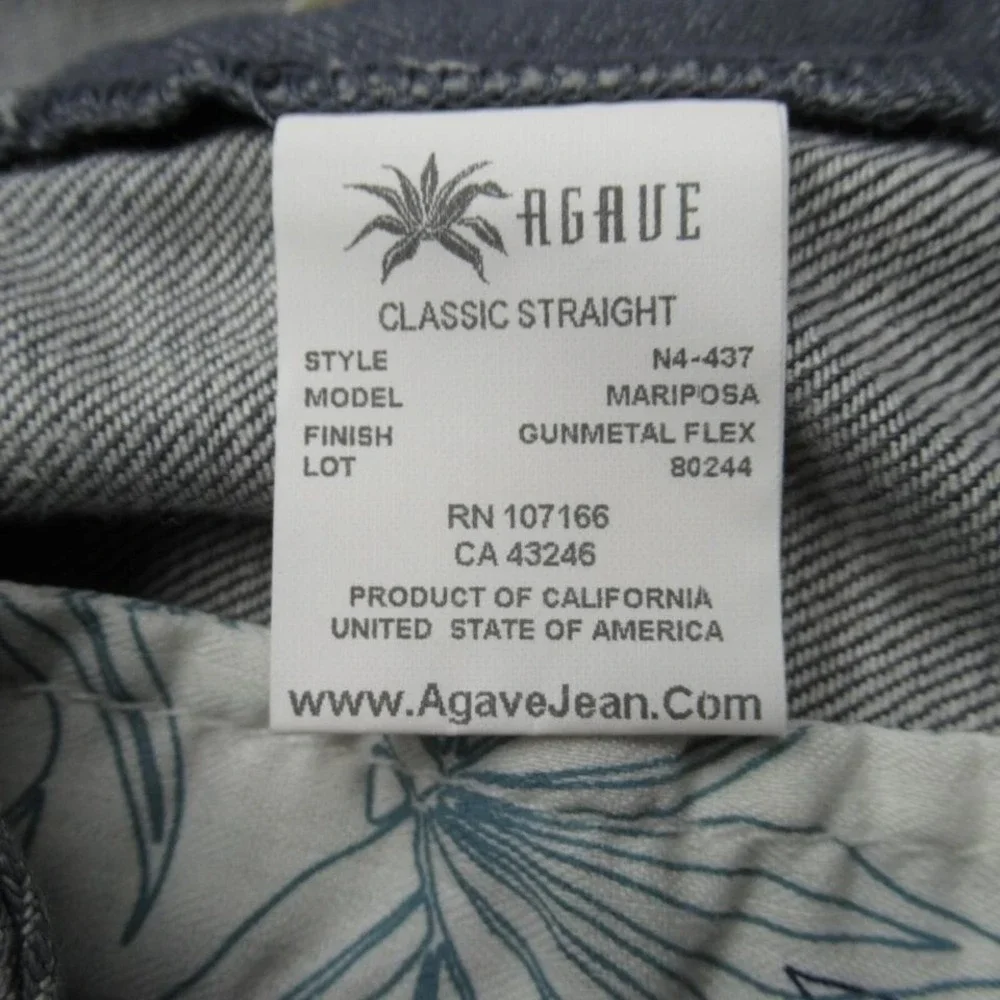 Agave Nectar Mariposa Jeans Women 28‎ Flex Denim Straight Boot UAS Made $198 NEW